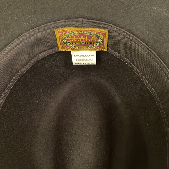 NWOT Scala black wool hat - Picture 3 of 4